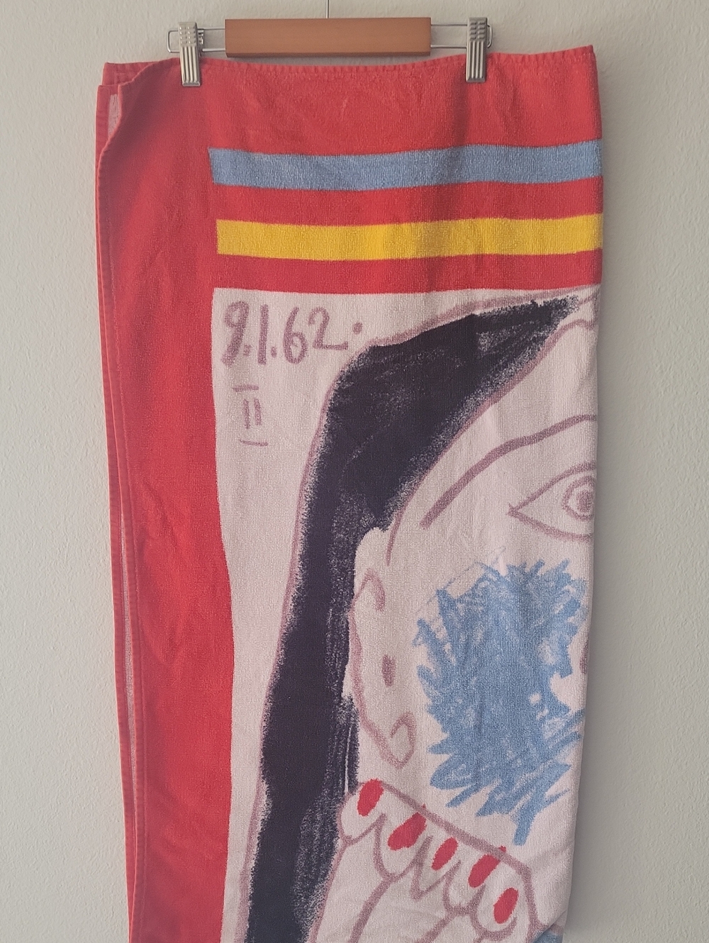 80s Vintage Hilasal Vintage Picasso Beach Towel
